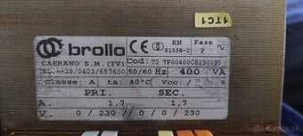 Transformator 400VA PRI 230V SEC 230V