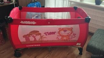 Detská skladacia, cestovná postielka zn. CARETERO Medio