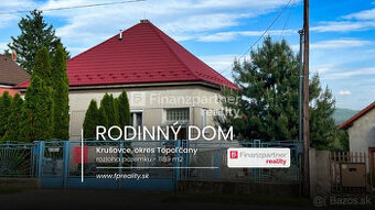 Rodinný Dom s pozemkom 1189 m2, Krušovce, Topoľčany