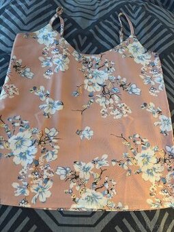 Ružová blúzka na ramienka