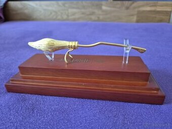 zlato striebro minca proof Harry Potter nimbus 2000 3D
