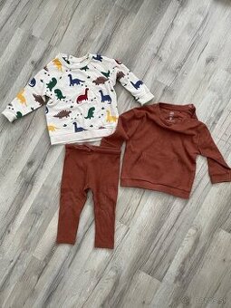 2x mikina a jedny leginky vel. 9-12m / 80