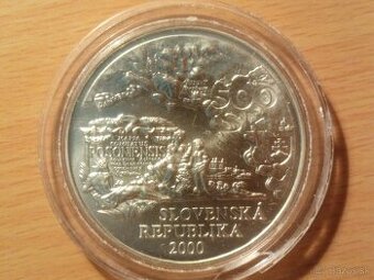 Samuel Mikovíni 500 Sk 2000 – Investičné striebro