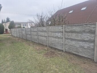 Betónové ploty, výroba, montáž