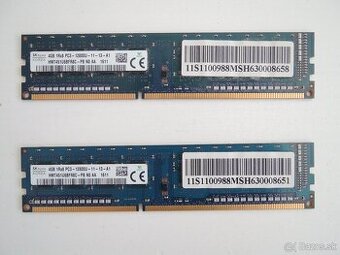 2x 4GB RAM 1Rx8 PC3 - 12800U SK hynix Korea