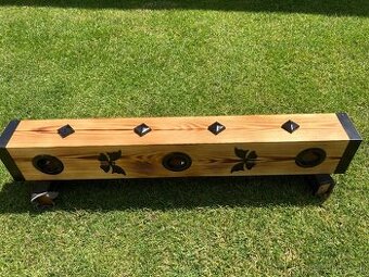 Lustre drevený hranol