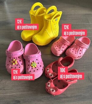 Gumenné topánočky Crocs a Melissa