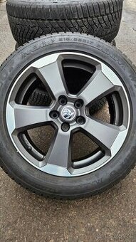 Alu kola Škoda Karoq R17 5x112 ET42 + Dunlop 98% v