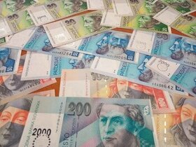 Velký výber Slovenských bankoviek UNC