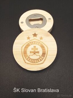 Otvárač na pivo s magnetmi, a  vypálením logom - 1