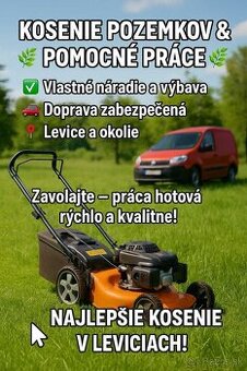Ponúkame kosenie pozemkov a pomocné práce