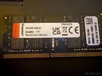 Kingston Fury DDR4 SO-DIMM 1x32GB@2666
