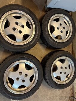 predam hlinikove disky 4x100 r14 obute na letnych pneu