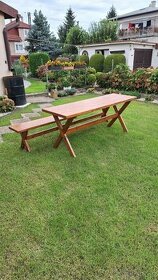 Záhradný stôl + lavice - 1
