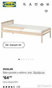 Detska postel Ikea Sniglar