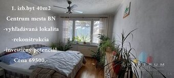 REZERVOVANE  1 izb.byt 40 m2.