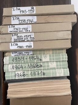 Predám generálnu zbierku známok II.ČSR 1945 - 1992