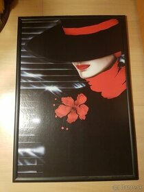 PREDAM REPRODUKCIU OBRAZU -ROZMER 40x50 CM- DAMA V KLOBUKU