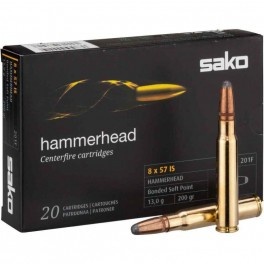 Náboje SAKO Hammerhead kal. 8x57 JS 13g - NOVÉ
