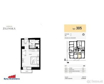 Byty Bratislava predá 1 izb. byt na ul. Žilinská, BA I.