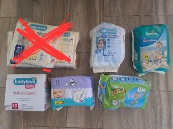 Predám plienky,plienky na plávanie a prsné vložky