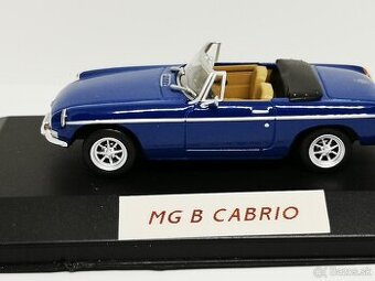 Predám kovový zberateľský model autíčka MG B Cabrio