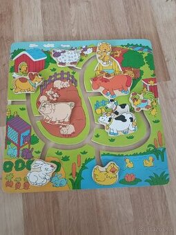 Drevené hračky - skladačky , vkladačky