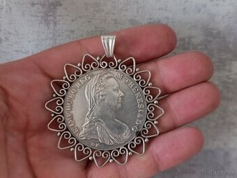 Strieborna mince + strieborny ramecek, 37g, packetou