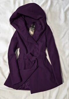 Dámsky kvalitný flaušový kabát / Veľ. - S