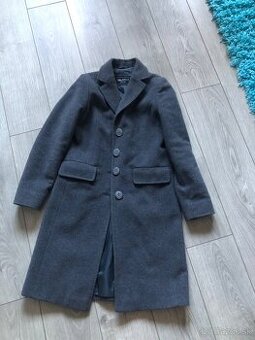 Šedými kašmírových vinený kabát - 1