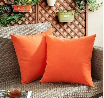 3ks nové oranžové obliečky na vankúše 45x45cm
