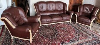 Luxusní italská kožená sedací souprava 3+1+1, 4334 - 1