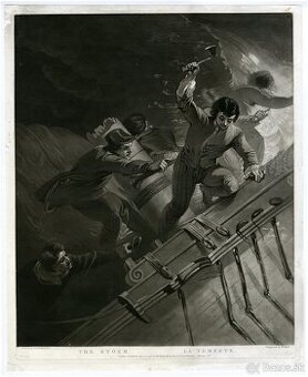 Plagát z roku 1798, The Storm / La Tempete, Ward , Stothard