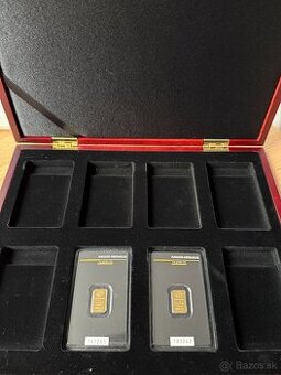 2g Argor Heraeus SA Švajčiarsko & Kinebar zlaté tehličky