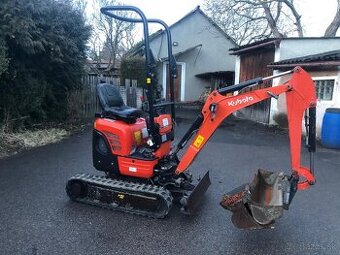 Minibagr Kubota U10 s nulovým přesahem zádě