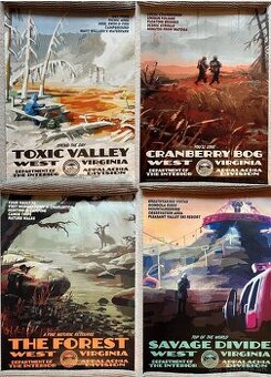 4x Promo Plagát Fallout 76 Zberateľský