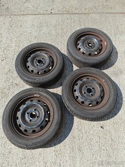 plechové disky 14x5J + letné pneu