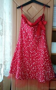 Červené šaty veľ L