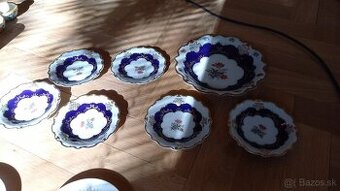 Predam ceskoslovensky porcelan.ozdobne pohare kobalt