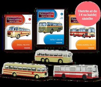 kultovní autobusy DeAgostiny 85 ks, tatra, škoda, karosa,