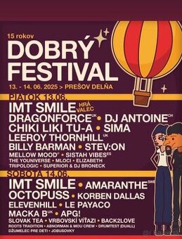 Lístok na dobrý festival