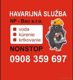 Krtkovanie – čistenie kanalizácie NONSTO