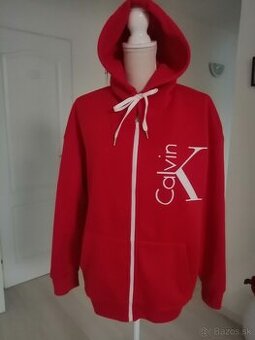 Mikina dámska nova značková Calvin Klein červená vel. L