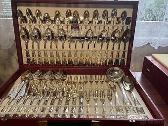 Predám postriebrený Vintage príbor pre 12 osôb