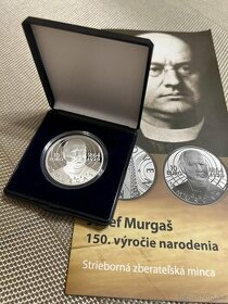 Strieborná minca Jozef Murgaš 2014 PROOF
