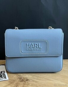 Crossbody kabelka Karl Lagerfeld - modrá