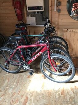 Predám 4 horské bicykle staršie pojazdné plne funkčné
