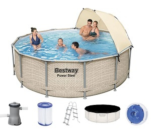 Bestway bazén záhradný 396x107 cm, piesková filtrácia