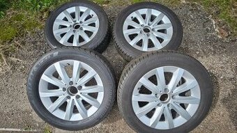 prodám ALU kola Mercedes 5x112 + Continental 205