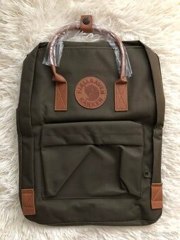 Batoh Fjällräven Kanken military s hnedými prvkami